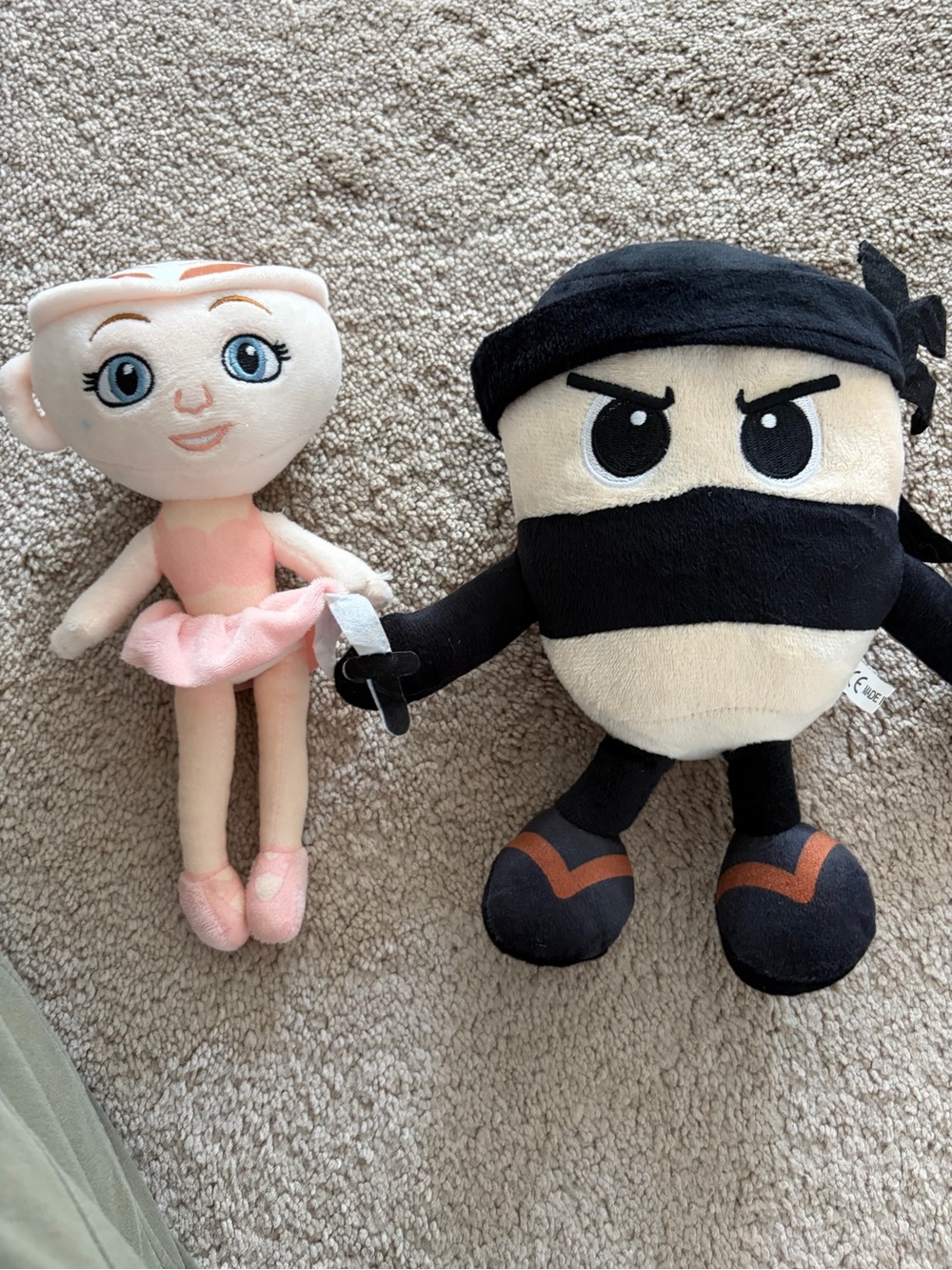 Plush Ninja & Ballerina Toy Set - roblox brainrot